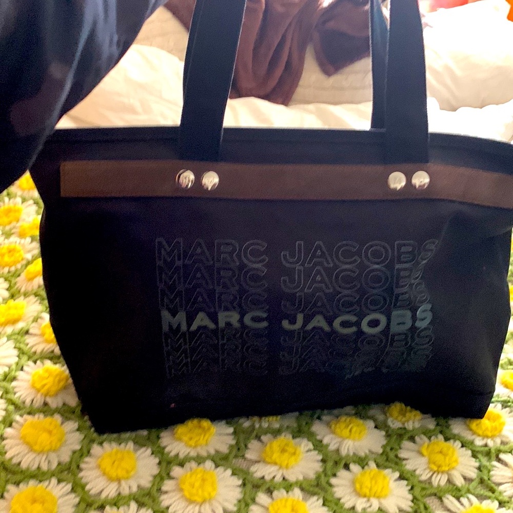 Marc Jacobs Large Heavy Duty Black Tote Bag New without tags